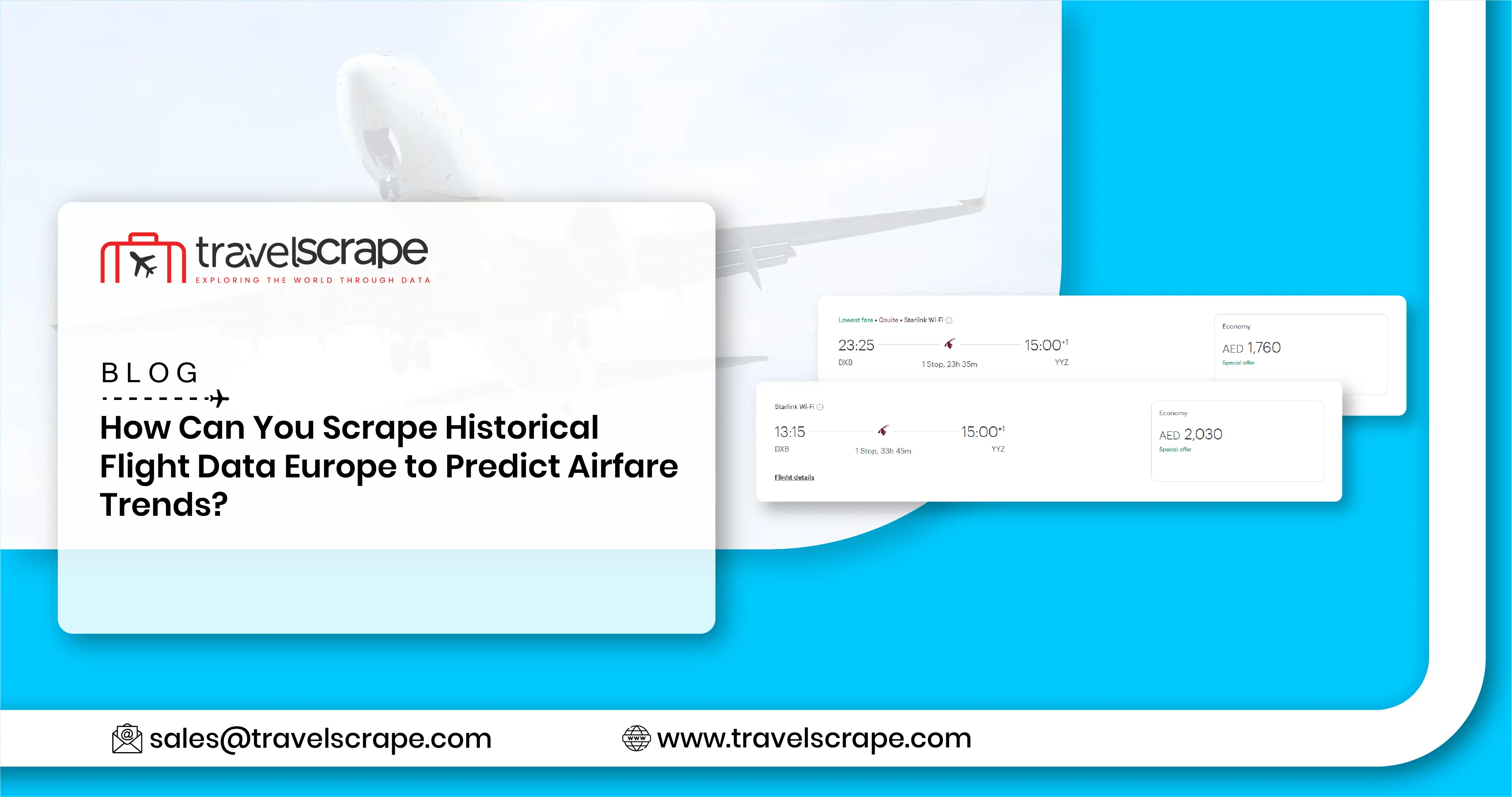 Scrape Historical Flight Data Europe to Predict Airfare Trends Scrape Historical Flight Data Europe to Predict Airfare Trends
